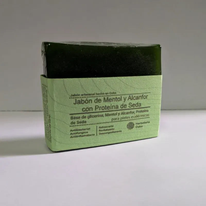 Jabón de Mentol y Alcanfor con base de glicerina (60g)