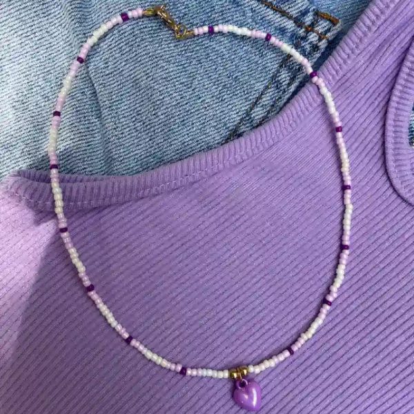 Collares con dijes de corazón