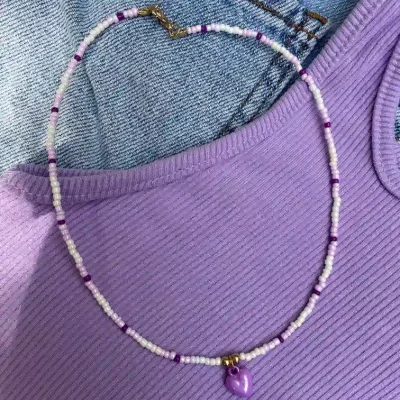 Collares con dijes de corazón