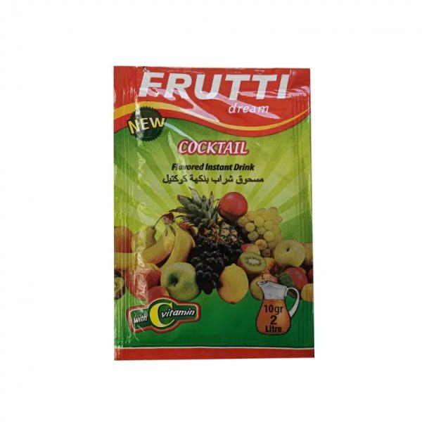 Refresco Frutti Dream Cocktail (Bebida instantánea con sabor a cóctel de frutas).