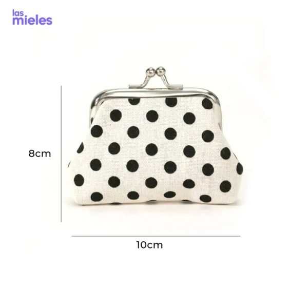 Monedero estampado de lunares