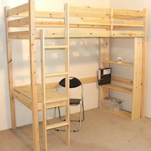 Cama elevada/Escritorio