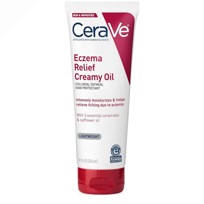 Aceite corporal cremoso para eccema