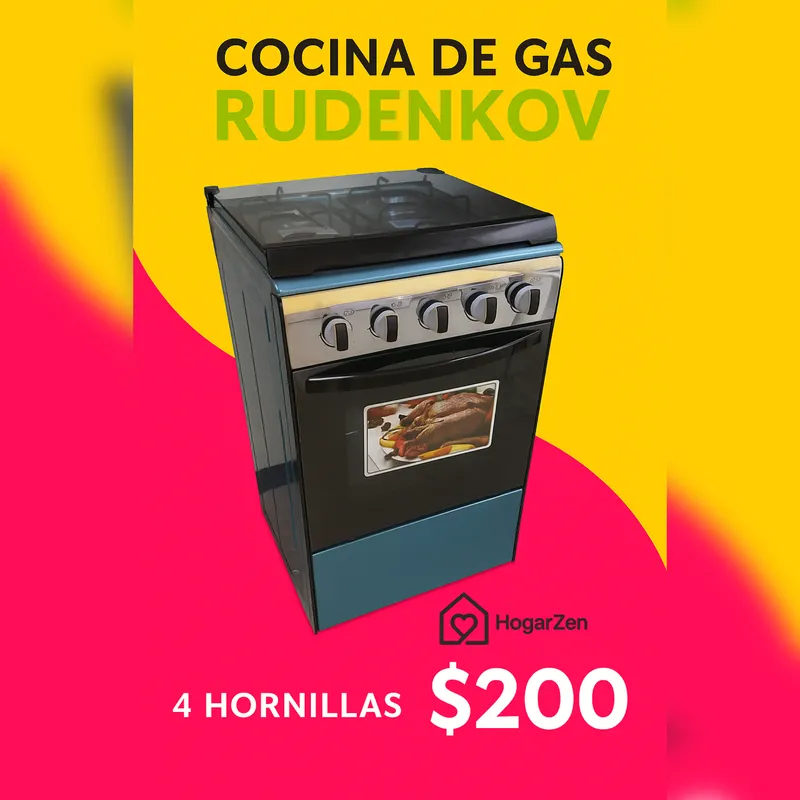 COCINA RUDENKOV DE GAS 4H