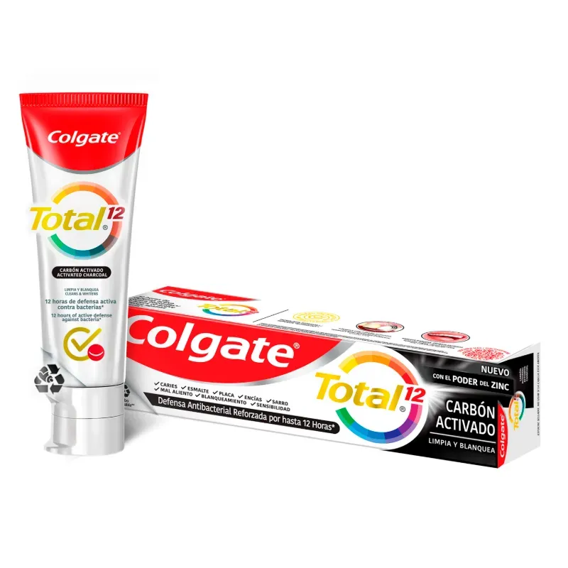 Colgate Total12 Carbón Activado 170g