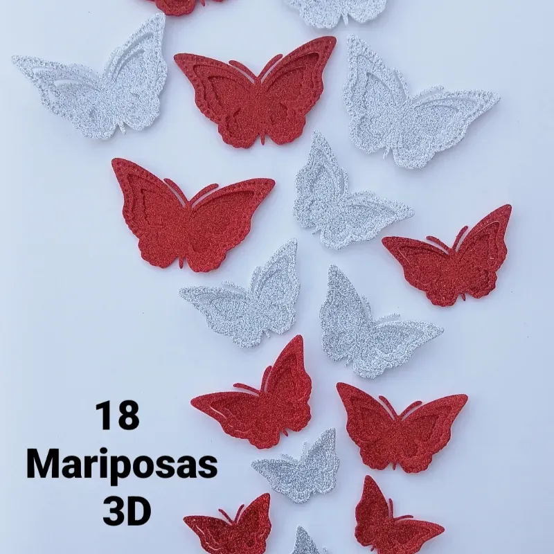 Decoración de mariposas 3D