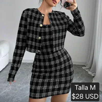 Conjunto vestido y chaqueta