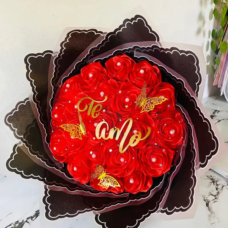 Ramo Buchón rojo y negro