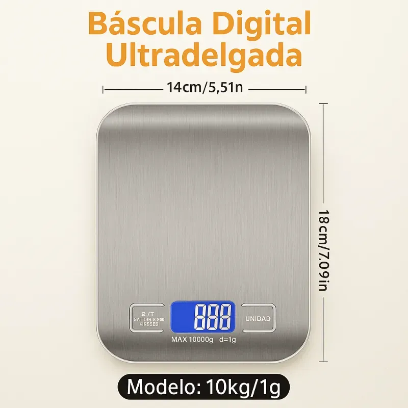 Pesa de metal para alimentos