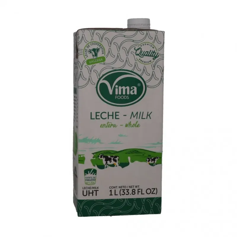 Leche Entera Fluida de caja 1 Litro ( unidad)