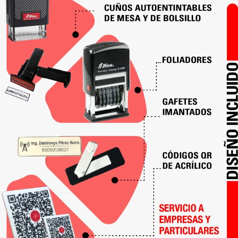 Cuños y otros personalizados