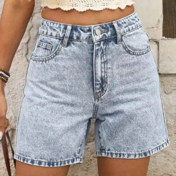 Short mezclilla claro