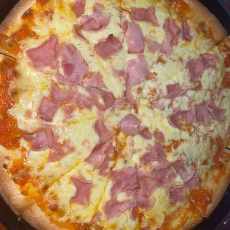 Pizza con Jamón Visking
