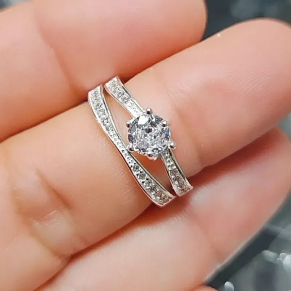 Anillos de compromiso en plata 925