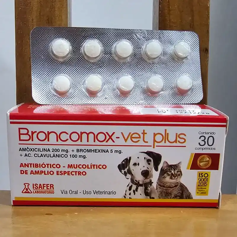 AMOXICILINA, BROMHEXINA Y ÁCIDO CLAVULÁNICO (BRONCOMOX)