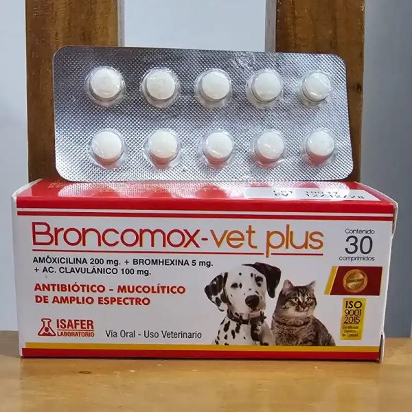 AMOXICILINA, BROMHEXINA Y ÁCIDO CLAVULÁNICO (BRONCOMOX)