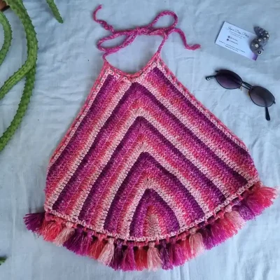 Blusa con flecos