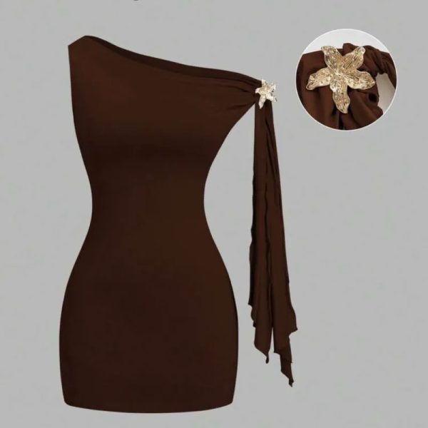 Vestido marrón