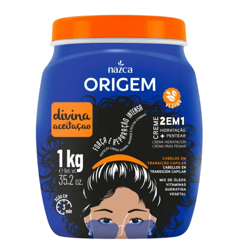 Crema 2 en 1 Para Transición Capilar 1kg