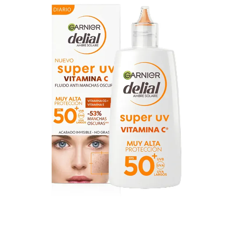 Protector Solar 50+ con VITAMINA C, para rostro (40ml)