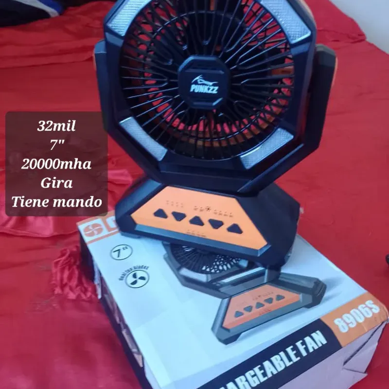 Ventilador recargable 20mil mha