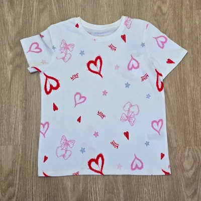 Pulover Blanco con Corazones y estrellas