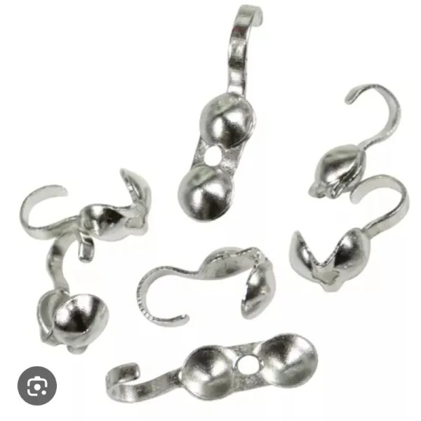 Tapanudos platerados de 4mm con gancho terminal