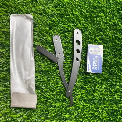 Barbero de metal con paquete de cuchillas