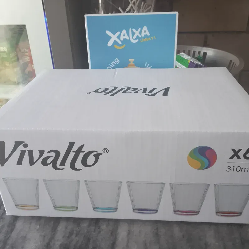 Set de vasos cristal Vivalto 6 piezas 310ml
