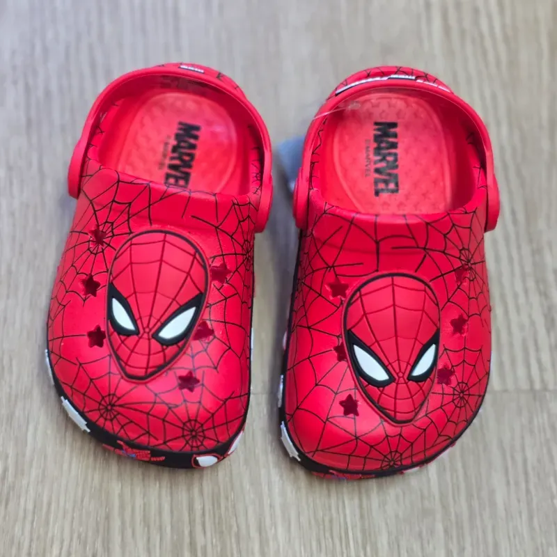 Crocs de Spiderman Rojas con luces