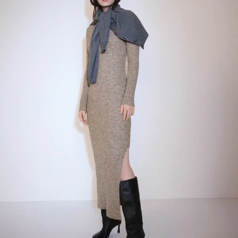 Vestido Punto Abertura