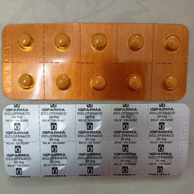  Diclofenaco Sódico  (10 tab de 50 mg)