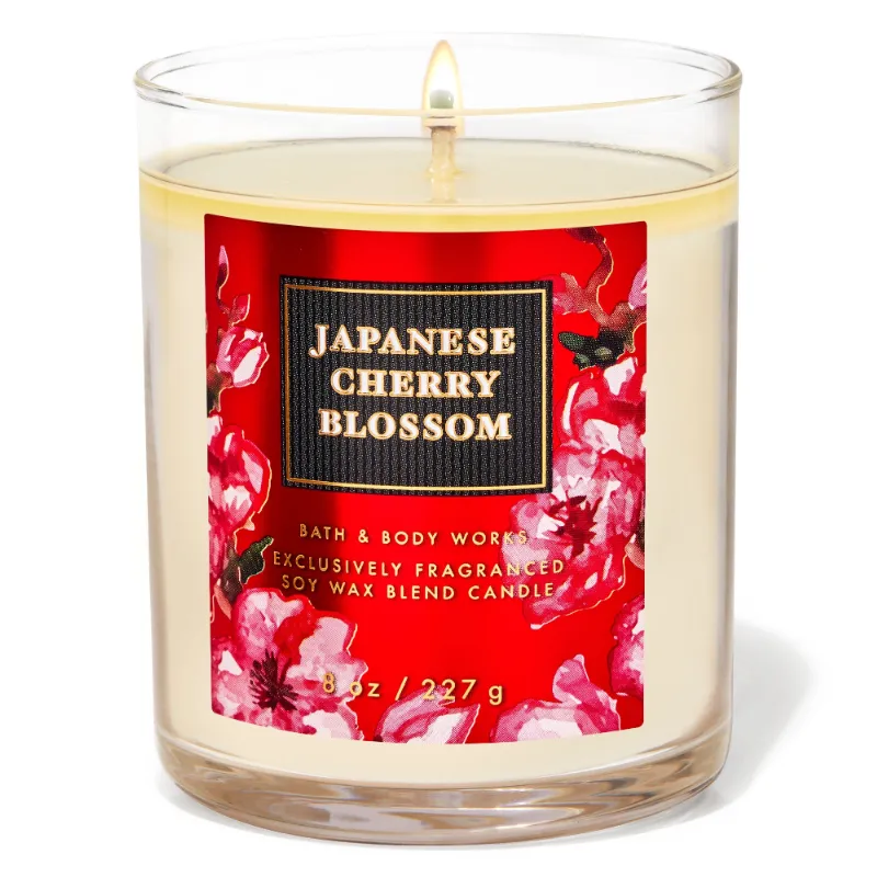 Japanese Cherry Blossom Candle