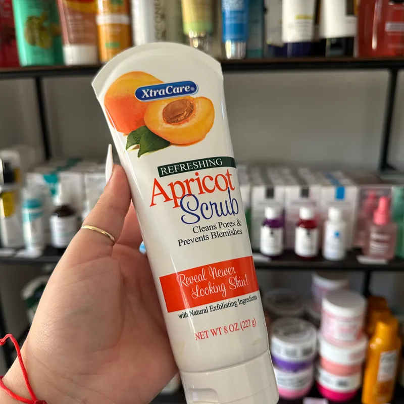 Exfoliante facial de melocotón