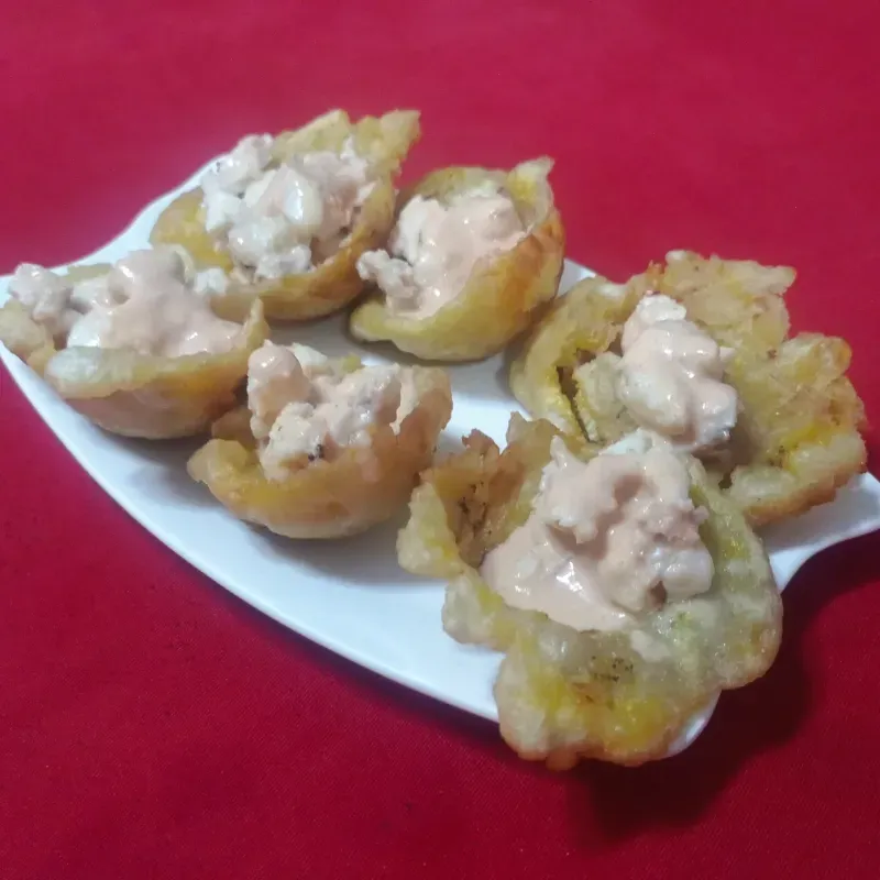 Tachinos rellenos con langosta