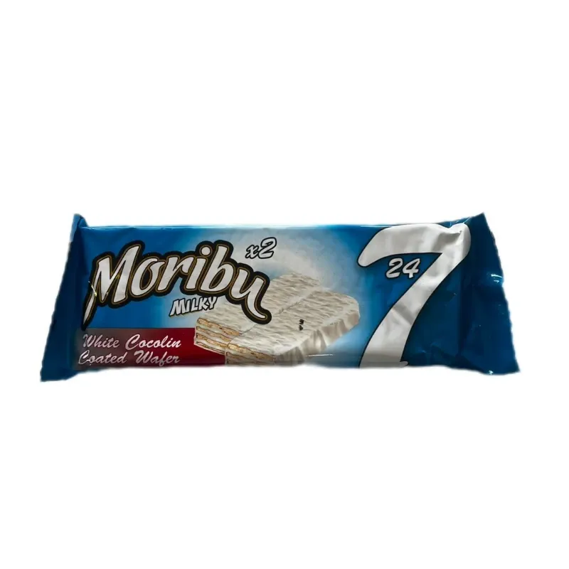 Waffer cubierto de chocolate y crema de leche Moribu