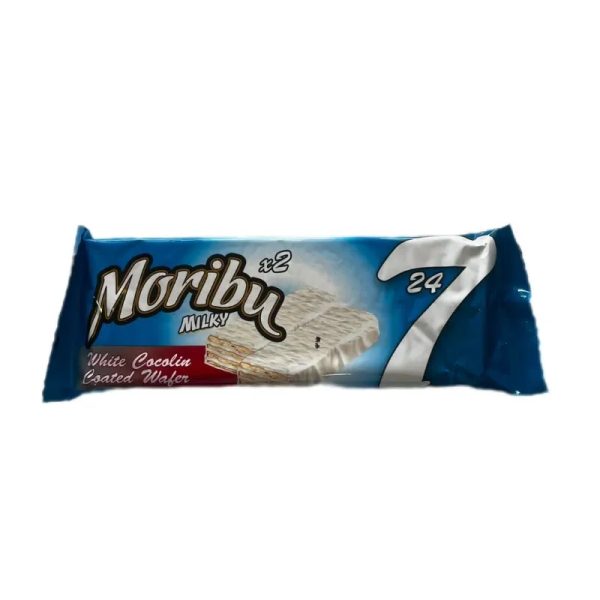 Waffer cubierto de chocolate y crema de leche Moribu