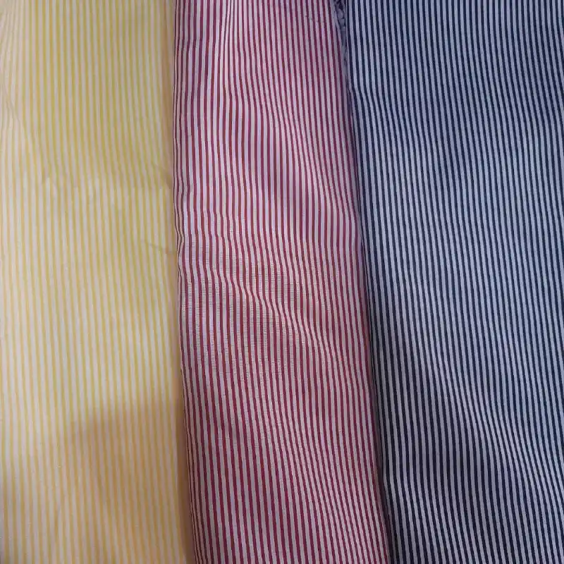 Tela poliester a rayas