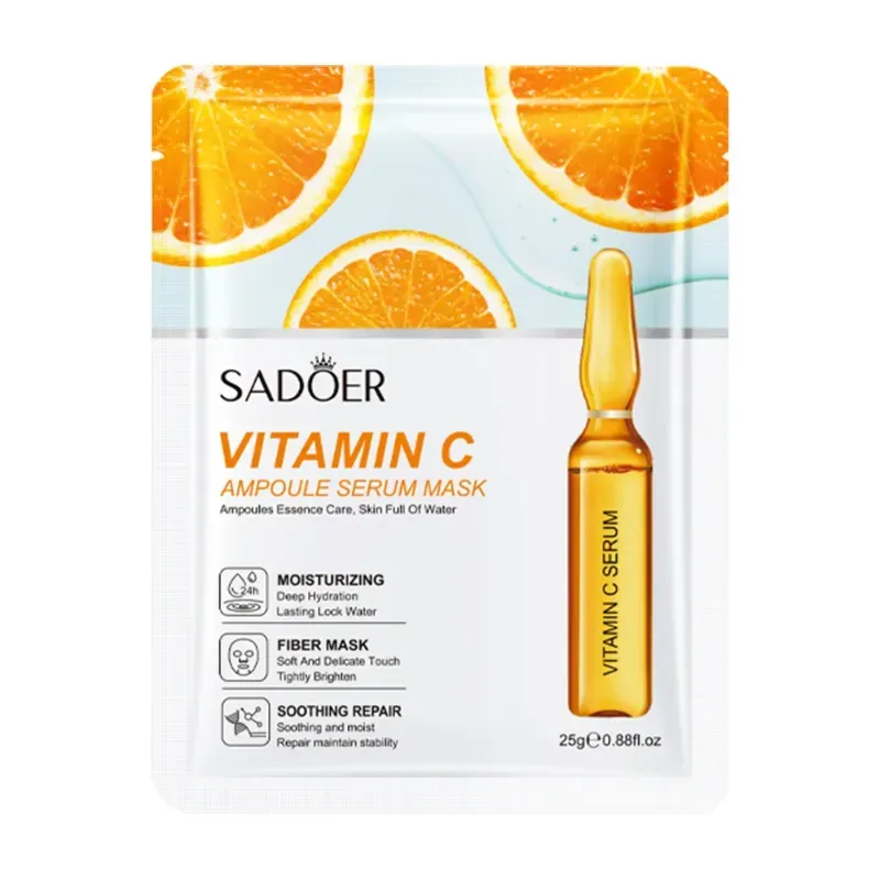 Mascarilla Facial Sadoer con vitamina c y extracto de naranja, 25g