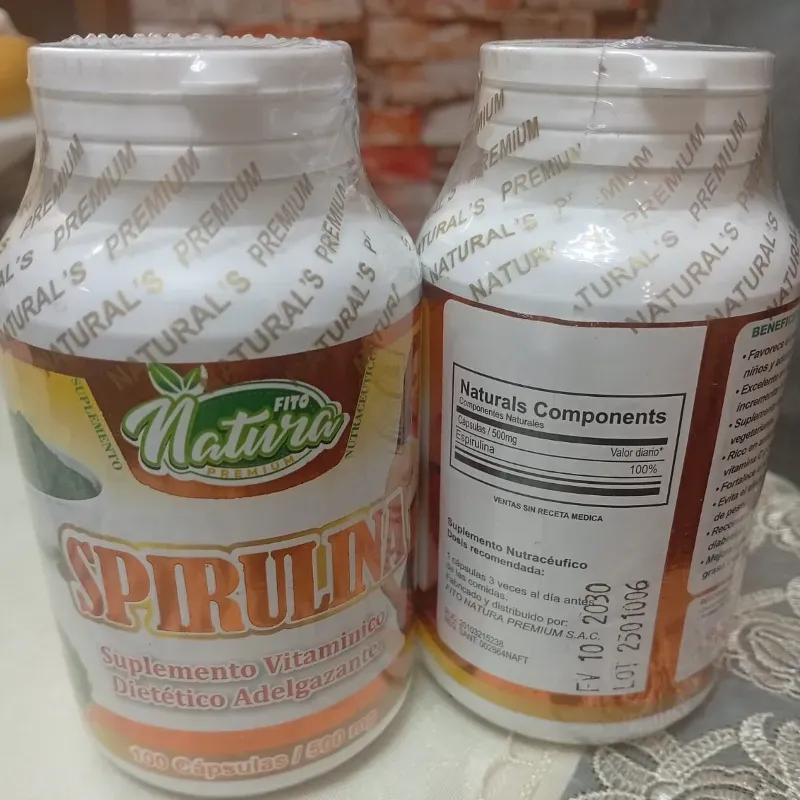  Spirulina Suplemento Vitamínico, Dietético Adelgazante