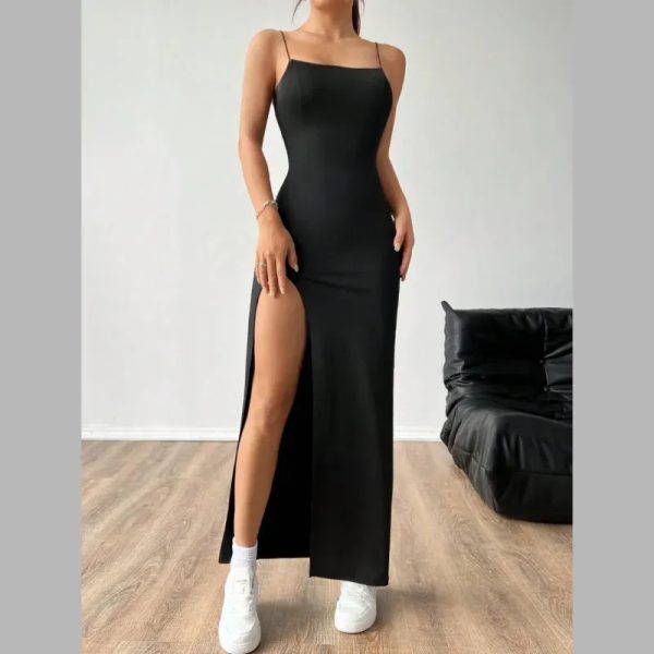 Vestido negro largo