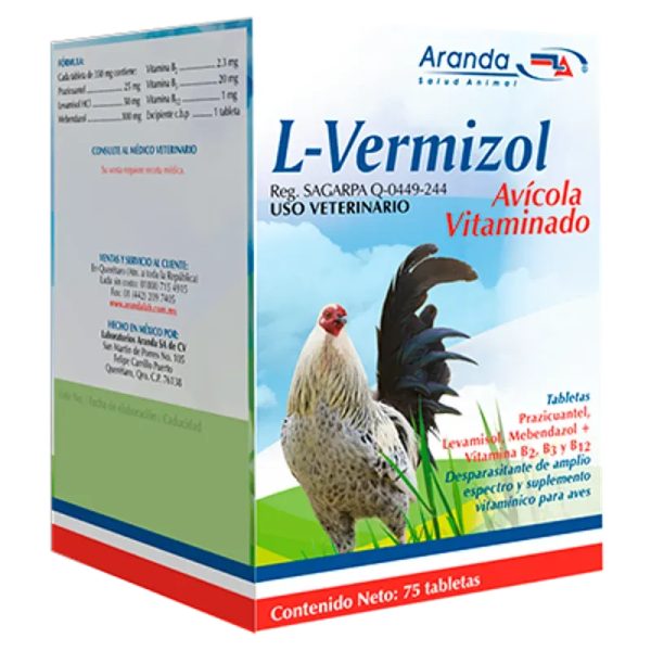 L-Vermisol Avicola Vitaminado. Tabletas