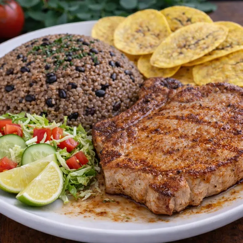 Chuleta de Cerdo con Congris