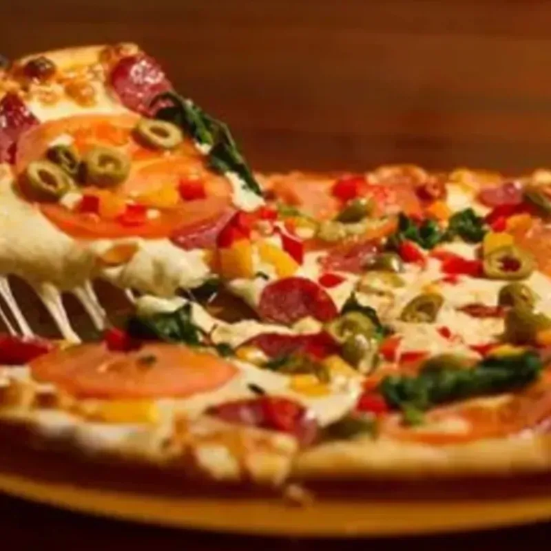 Pizza Familiar de Jamon y Queso