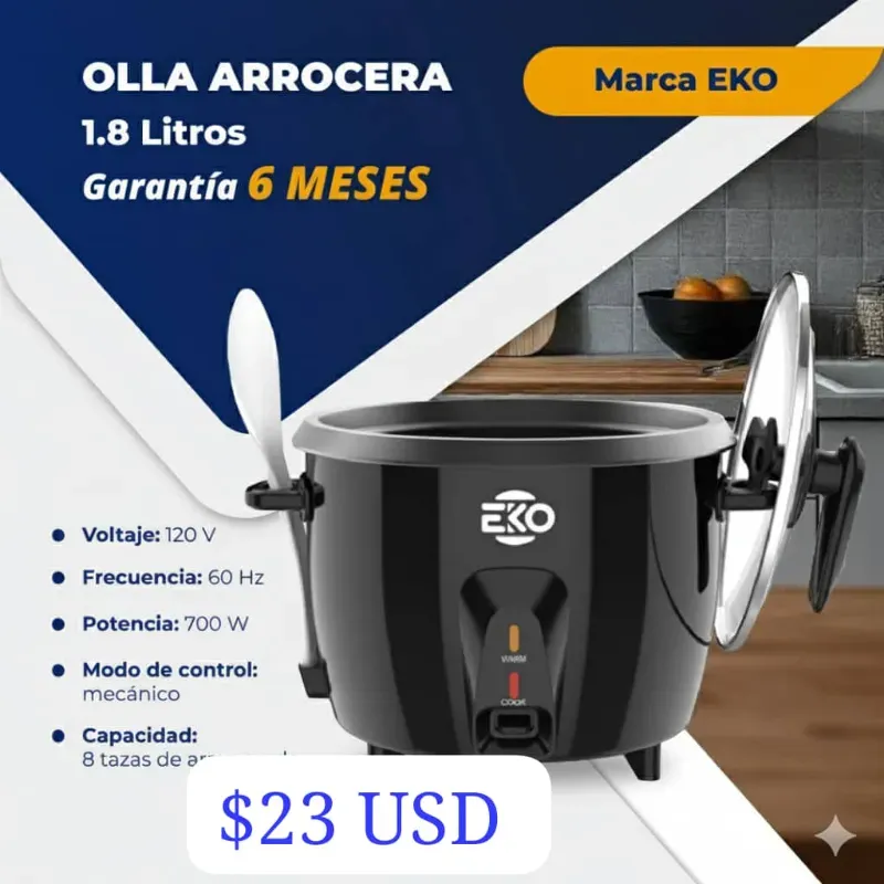 Olla arrocera EKO 1, 8 litros