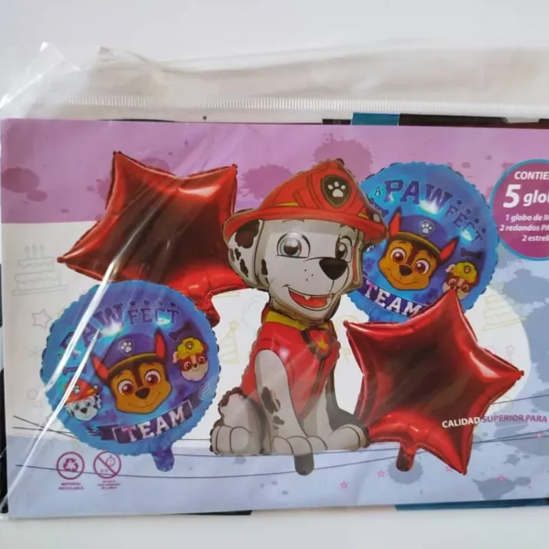 Set de globos de 5 piezas temáticos y de fiesta