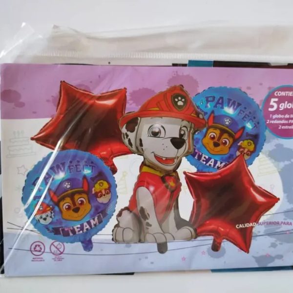 Set de globos de 5 piezas temáticos y de fiesta