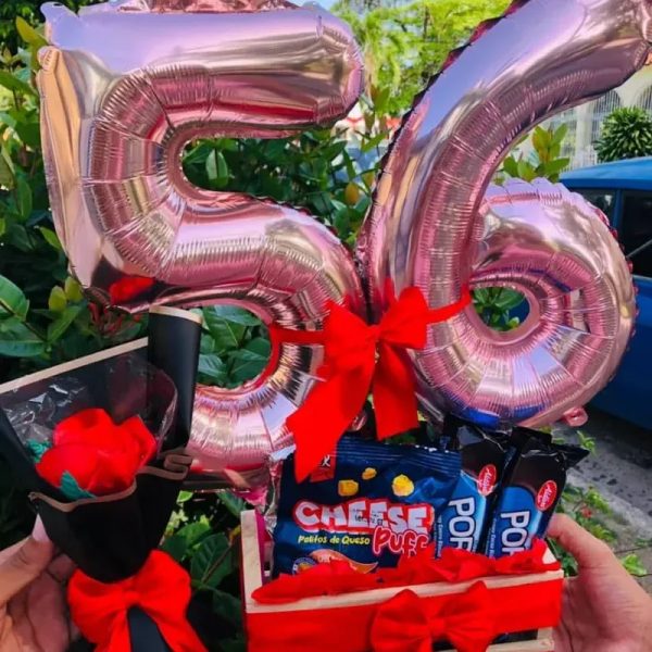 ✨Ancheta con globos de número ✨