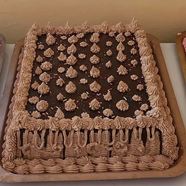 Cake de crema de chocolate Tamaño bandeja