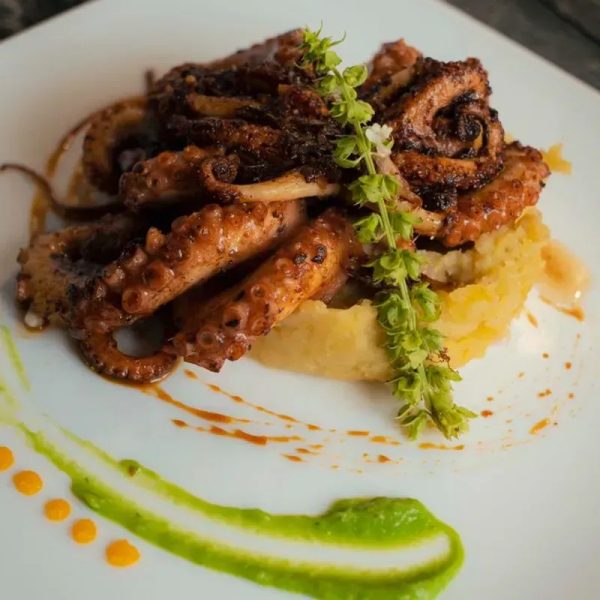 Deviled octopus